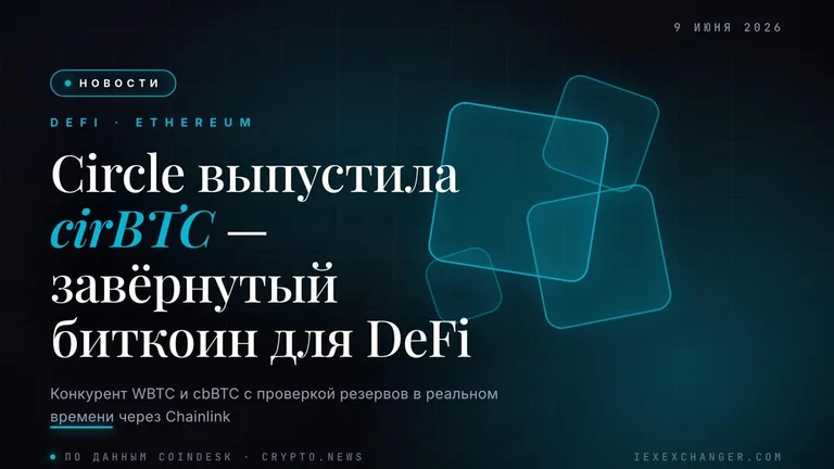 Circle запустила свой завёрнутый биткоин — и нацелилась на $12 млрд рынка