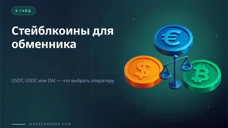 USDT, USDC или DAI: какой стейблкоин выбрать для обменника