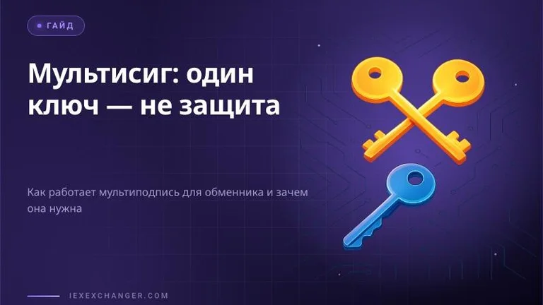 Multisig for a Crypto Exchanger: Why One Key Is Never Enough