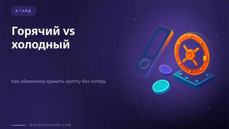 Горячий и холодный кошелёк для обменника: как хранить активы без потерь