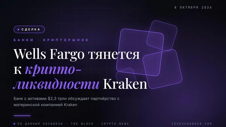 Wells Fargo Kraken-мен крипто-ликвидтілік туралы келіссөзде