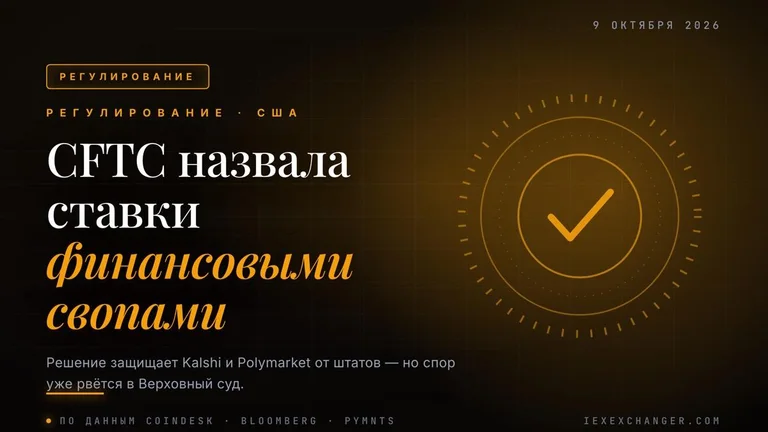 CFTC назвала ставки на спорт и политику финансовыми свопами