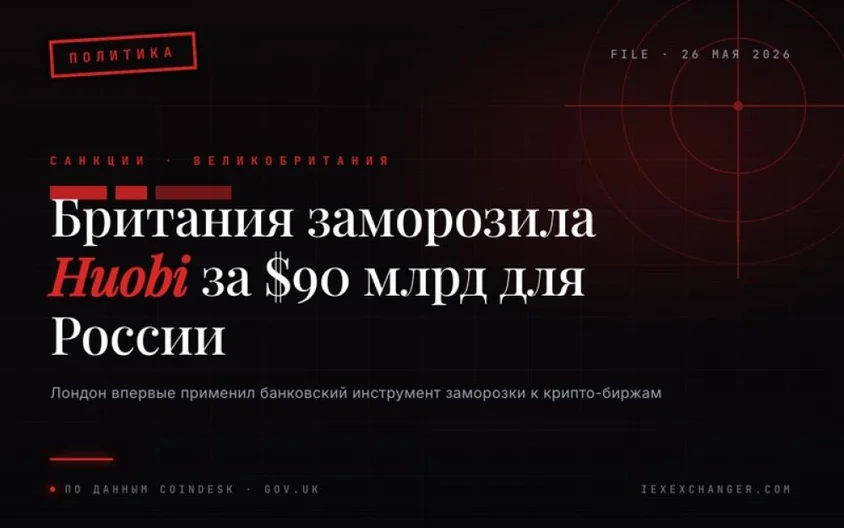 UK Sanctions Huobi and 17 Crypto Firms Over Russia Network