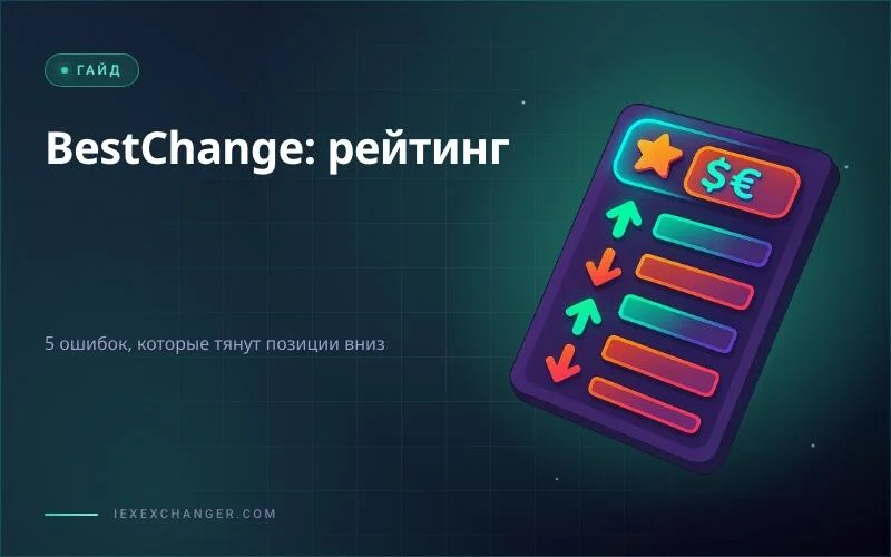 5 ошибок, которые убивают рейтинг обменника на BestChange