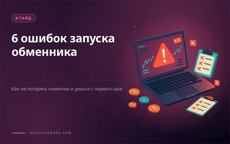 6 ошибок при запуске обменника, которые видно сразу