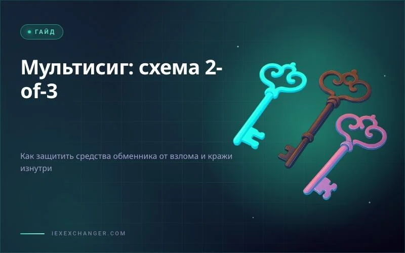 Мультисиг кошелёк для обменника: схема 2-of-3 простым языком