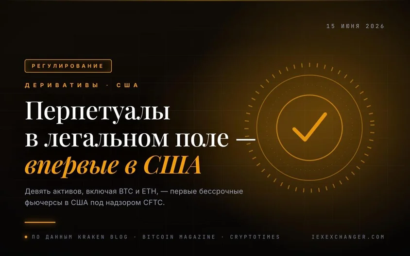 Kraken первым запустил регулируемые перпетуалы для трейдеров из США