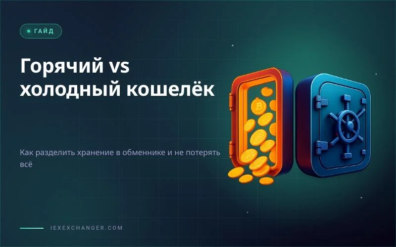 Горячий и холодный кошелёк в обменнике: как разделить хранение