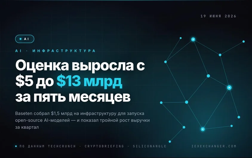 Baseten поднял $1,5 млрд — за пять месяцев оценка выросла с $5 до $13 млрд