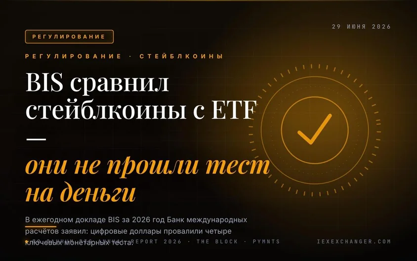 BIS compara stablecoins con ETFs y les niega estatus de dinero