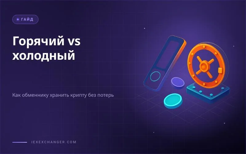 Горячий и холодный кошелёк для обменника: как хранить активы без потерь