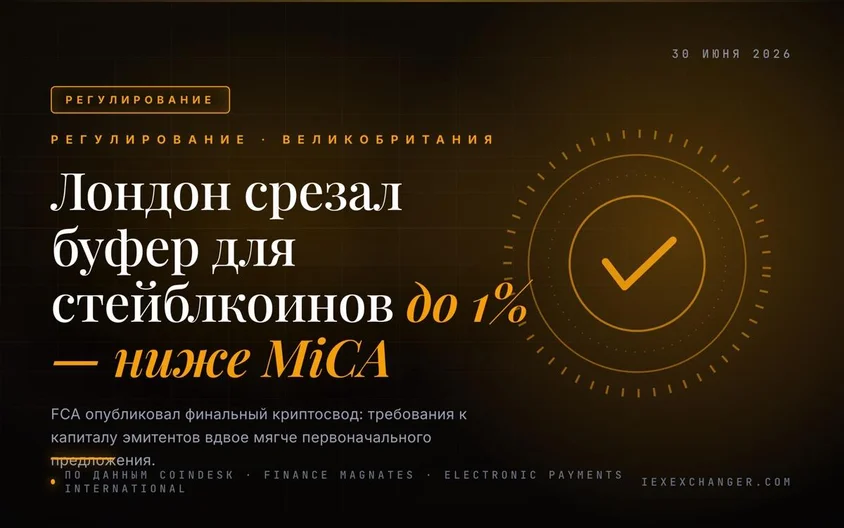 FCA вдвое снизил требования к капиталу стейблкоинов — ниже уровня MiCA