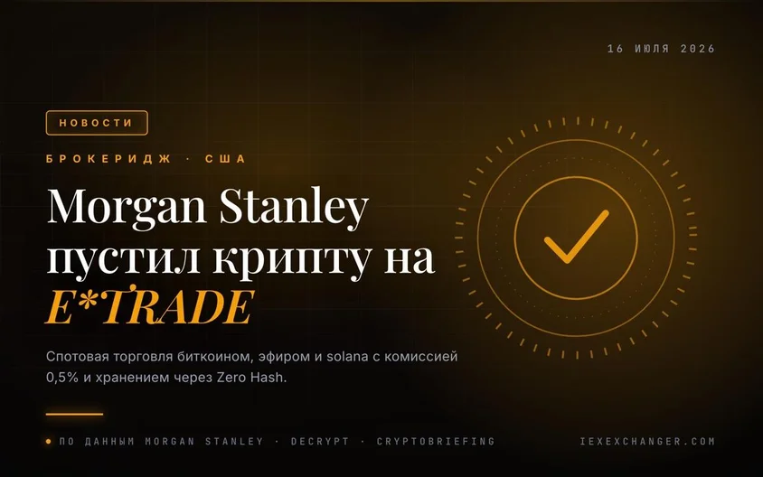 Morgan Stanley öffnet Bitcoin-, Ether- und Solana-Handel auf E*TRADE