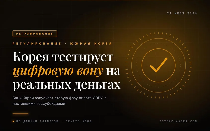 Южная Корея впервые пустит цифровую вону на реальные субсидии