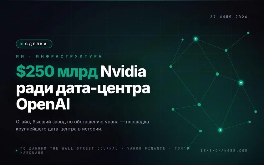 Nvidia to Guarantee $250 Billion So OpenAI Can Lease Ohio Data Center