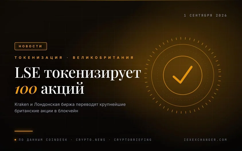 Лондонська біржа токенізує 100 найбільших акцій разом із Kraken