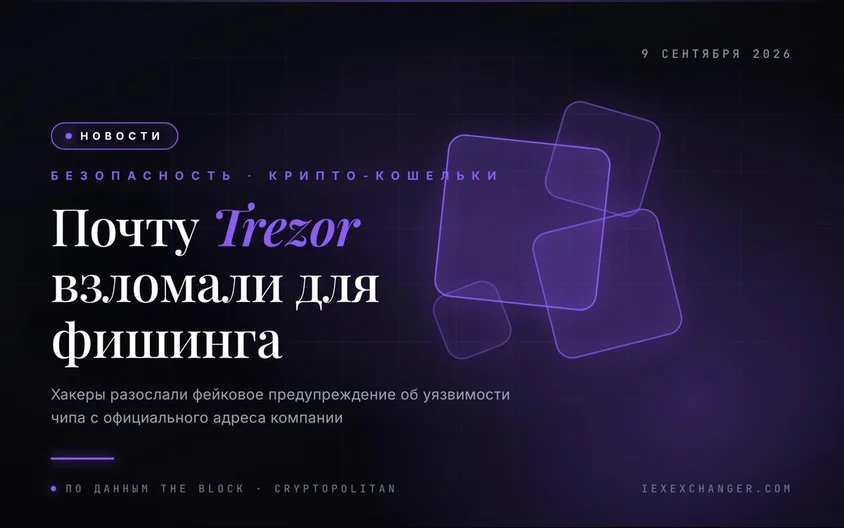 Хакери зламали пошту Trezor і розсилали фішинг зі справжньої адреси
