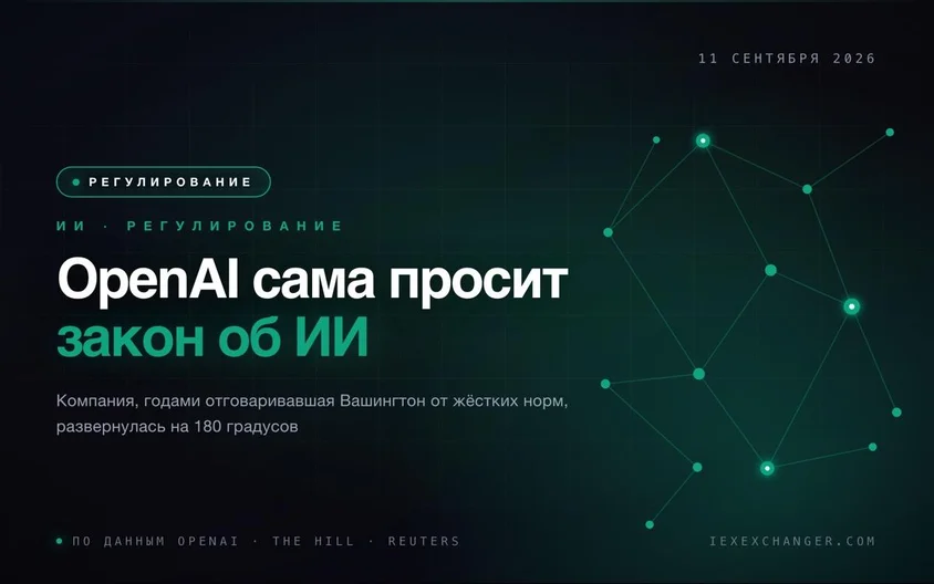 OpenAI сама зовёт Конгресс принять жёсткий закон об ИИ