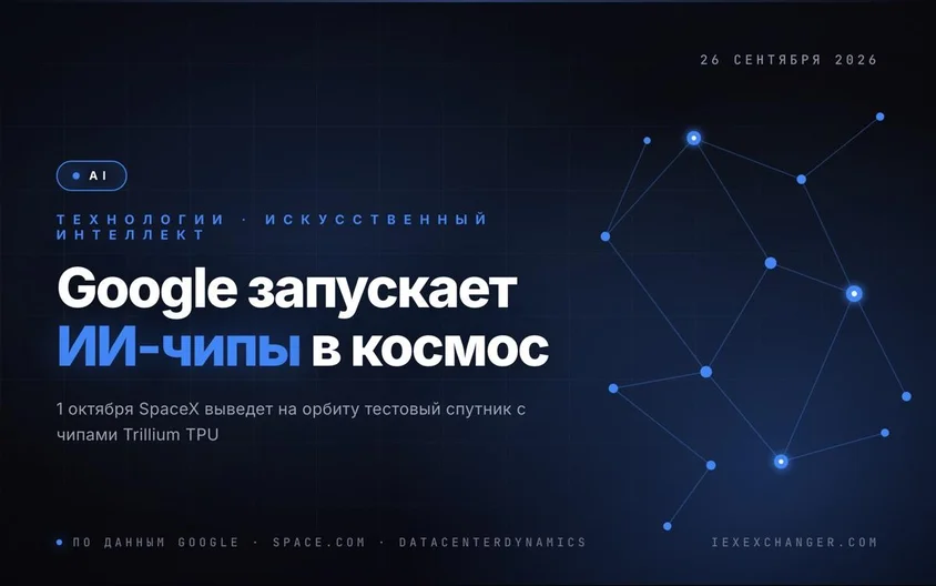 Google отправит ИИ-чипы в космос на ракете SpaceX