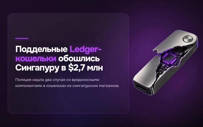 Compromised Ledger devices drain $2.7 million from Singapore users, police say