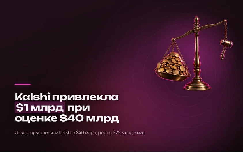 Новый раунд Kalshi на $1 млрд оценил ее в $40 млрд