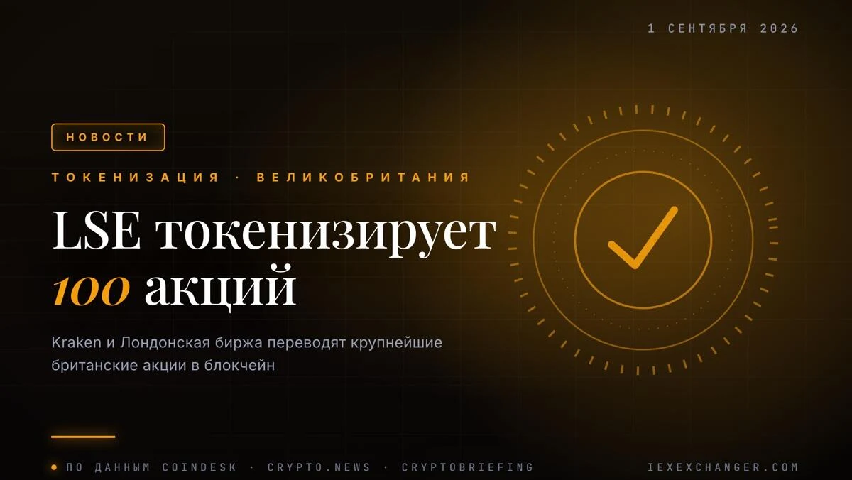 Лондонська біржа токенізує 100 найбільших акцій разом із Kraken