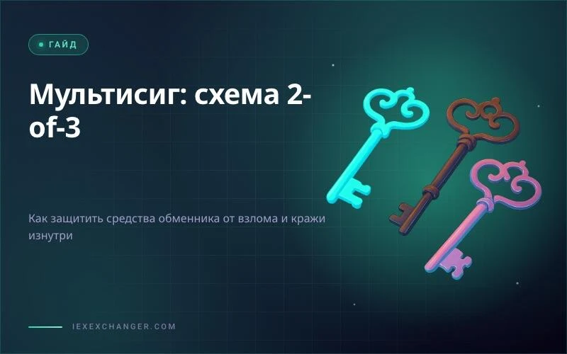 Мультисиг кошелёк для обменника: схема 2-of-3 простым языком