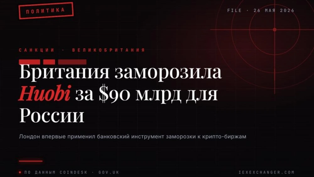 UK Sanctions Huobi and 17 Crypto Firms Over Russia Network