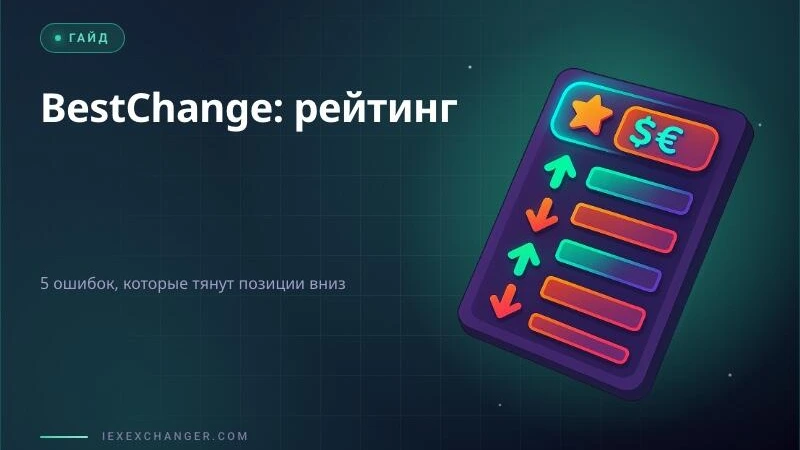5 ошибок, которые убивают рейтинг обменника на BestChange