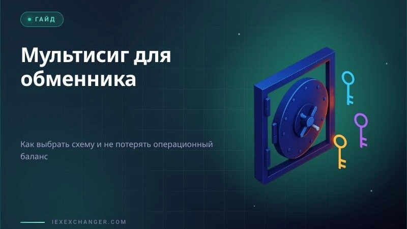 Мультисиг для обменника: как не потерять всё из-за одного взлома