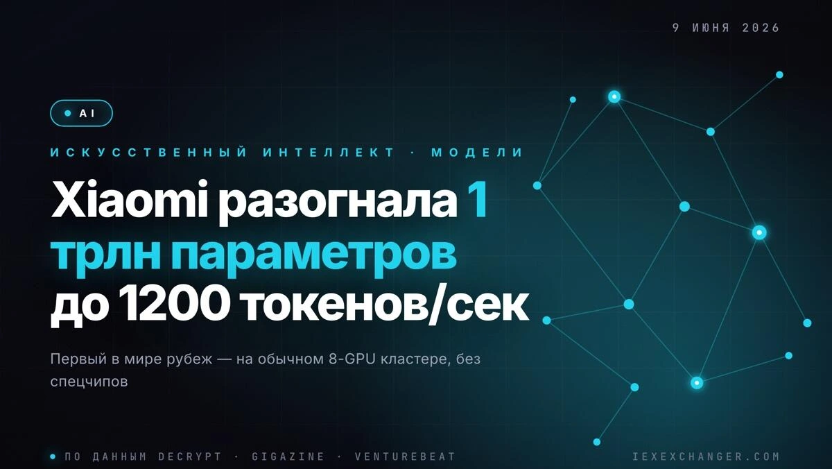 Xiaomi разогнала ИИ до 1200 токенов/сек без кастомных чипов