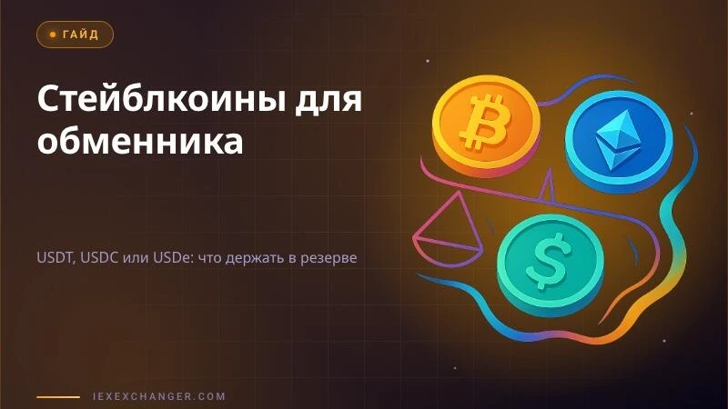 USDT, USDC или USDe: какой стейблкоин держать в резерве обменника