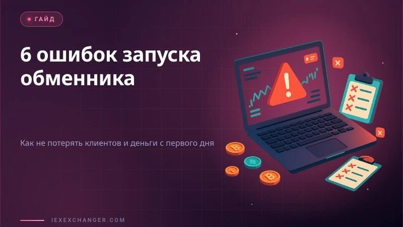 6 ошибок при запуске обменника, которые видно сразу