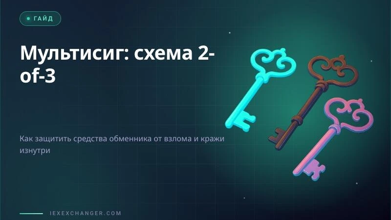 Мультисиг кошелёк для обменника: схема 2-of-3 простым языком