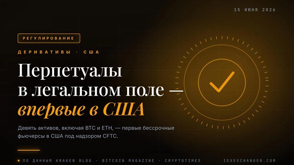 Kraken первым запустил регулируемые перпетуалы для трейдеров из США