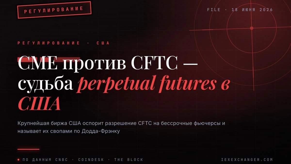 CME подаёт иск против CFTC за разрешение бессрочных фьючерсов