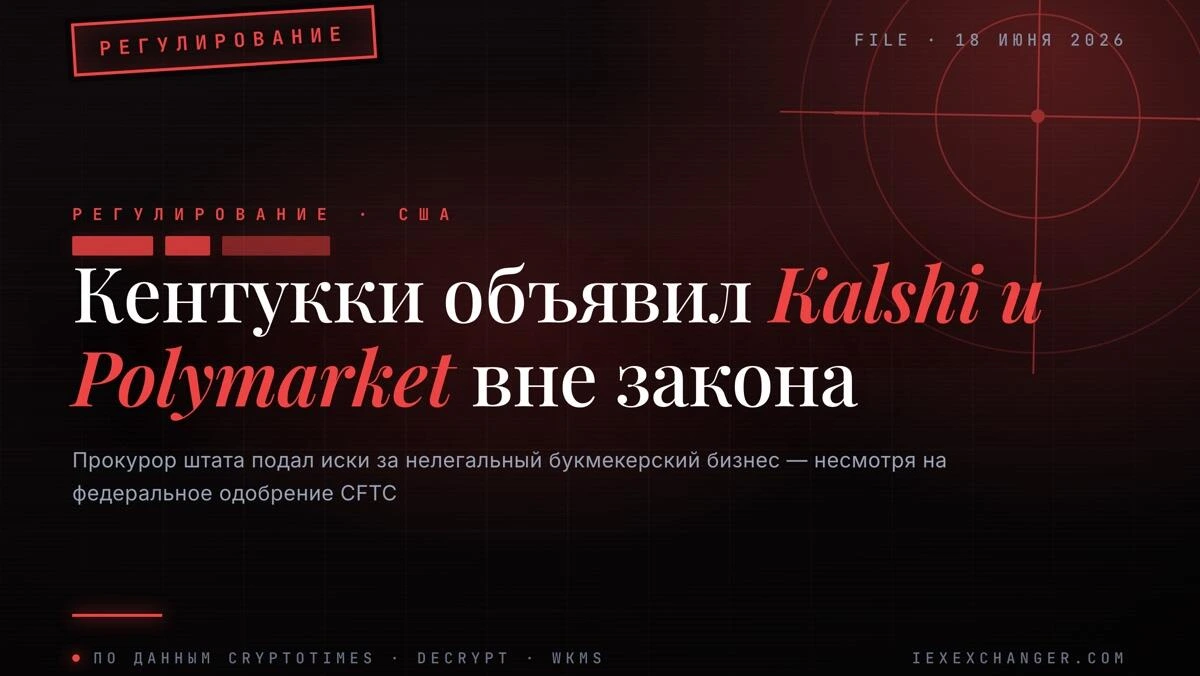 Кентукки подал иски против Kalshi и Polymarket за нелегальный гемблинг