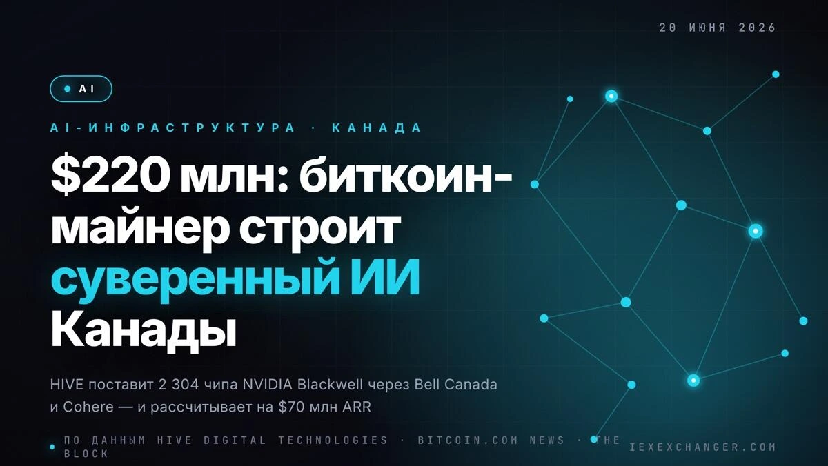 HIVE поставит 2 304 чипа Blackwell на суверенный ИИ Канады