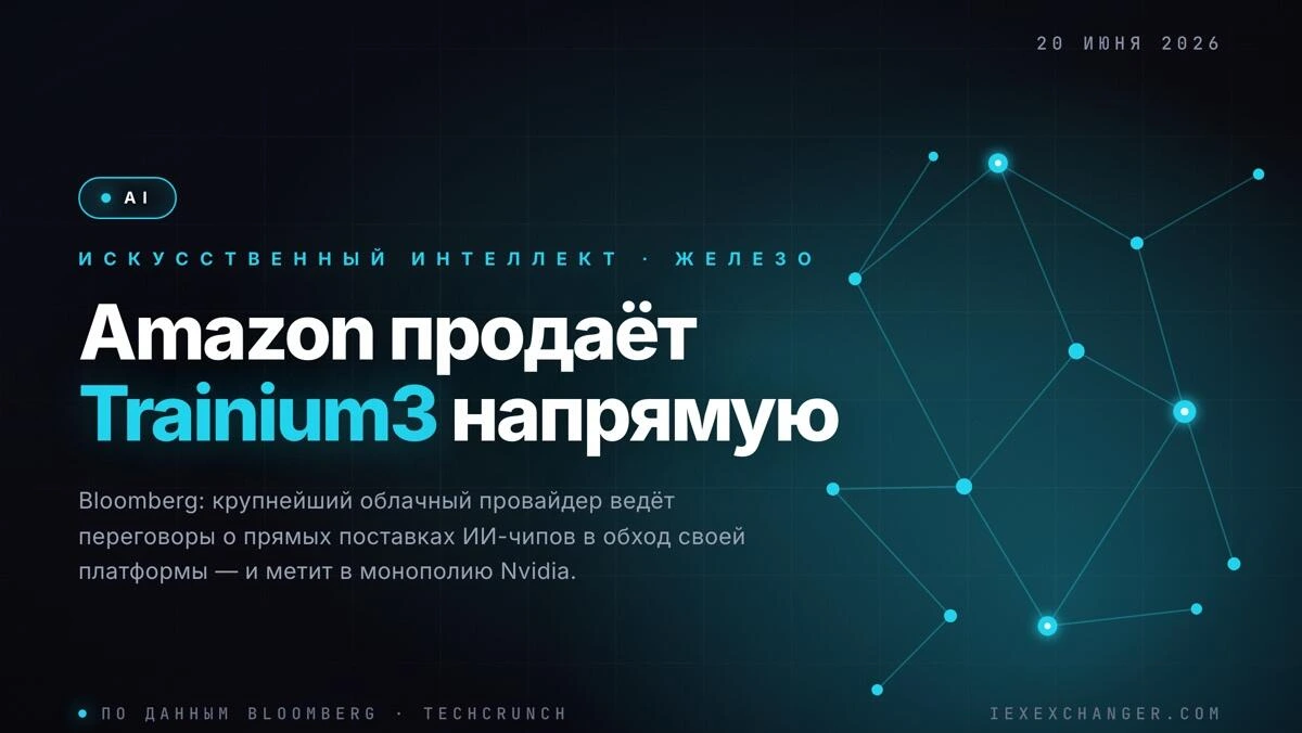 Amazon будет продавать Trainium3 внешним ЦОД — Bloomberg