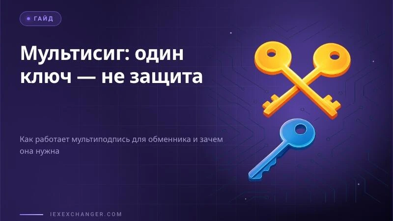 Multisig for a Crypto Exchanger: Why One Key Is Never Enough