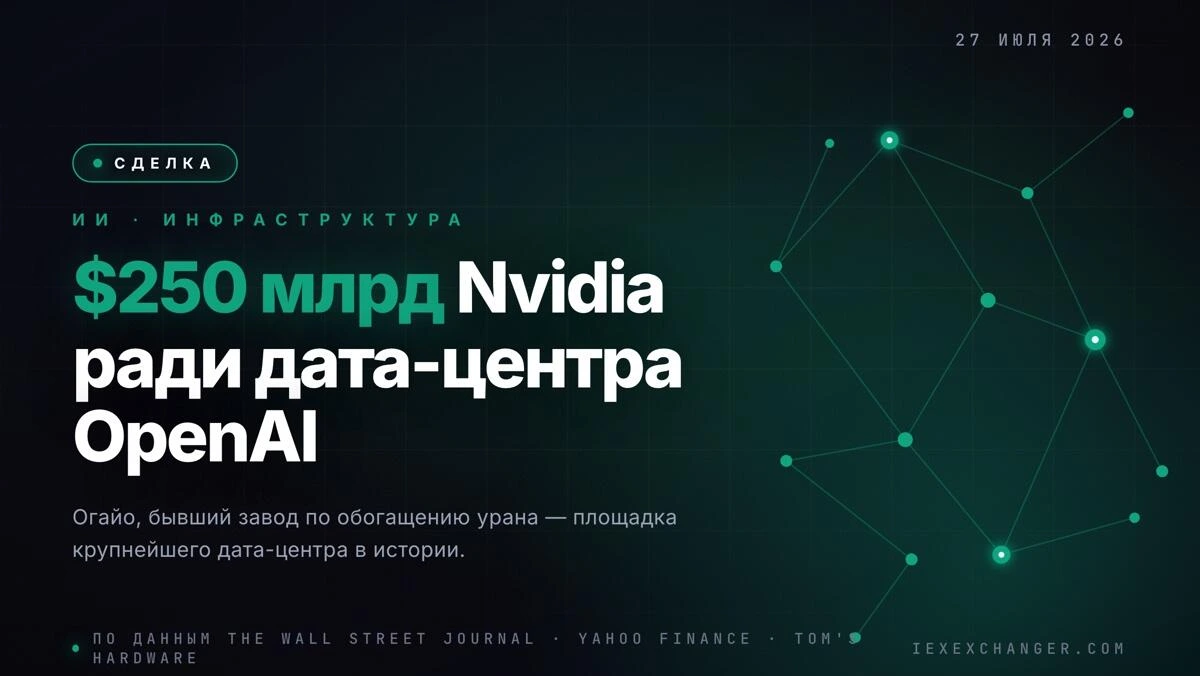Nvidia to Guarantee $250 Billion So OpenAI Can Lease Ohio Data Center