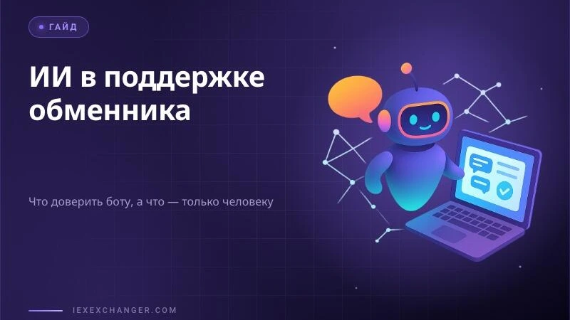 ИИ в поддержке крипто-обменника: что автоматизировать, а что нет
