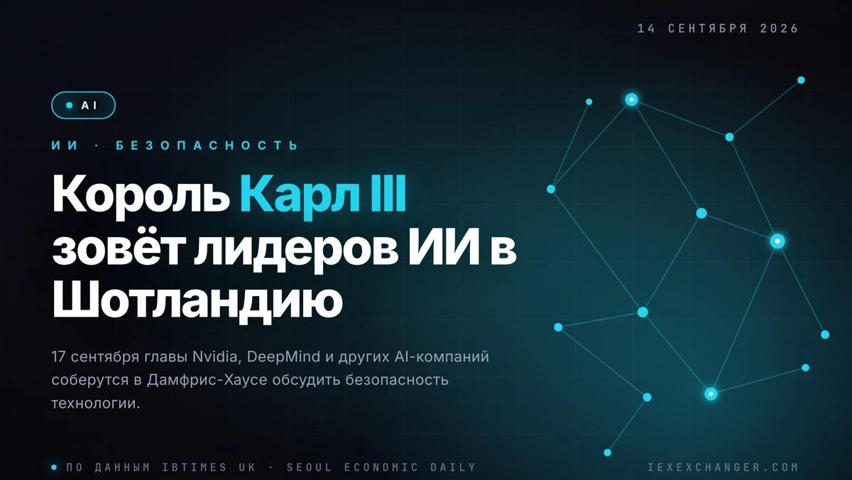 Карл III созывает глав OpenAI, Nvidia и DeepMind ради безопасности ИИ