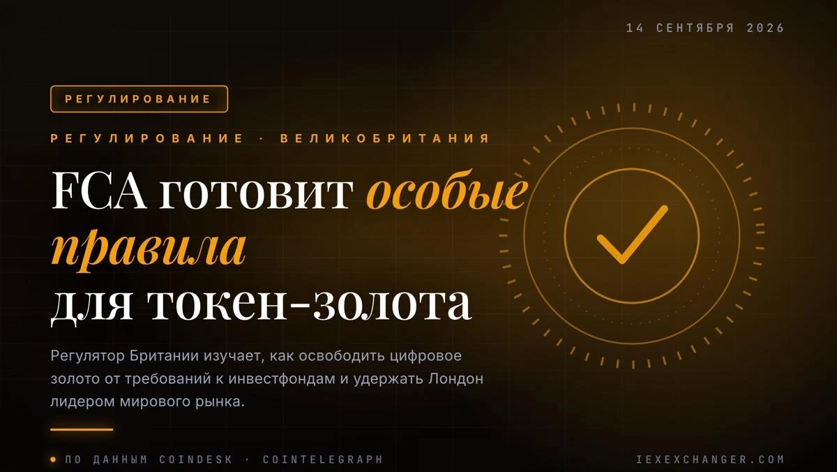 Лондон готовит отдельные правила для токенизированного золота