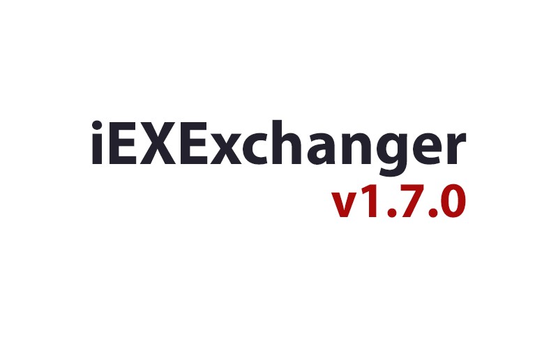 Обновление iEXExchanger v1.7.0